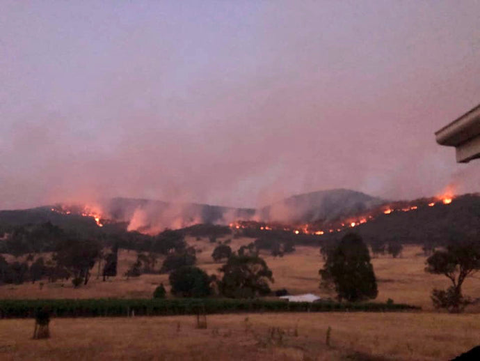 Bushfires threatening our vineyards - 9 January 2020