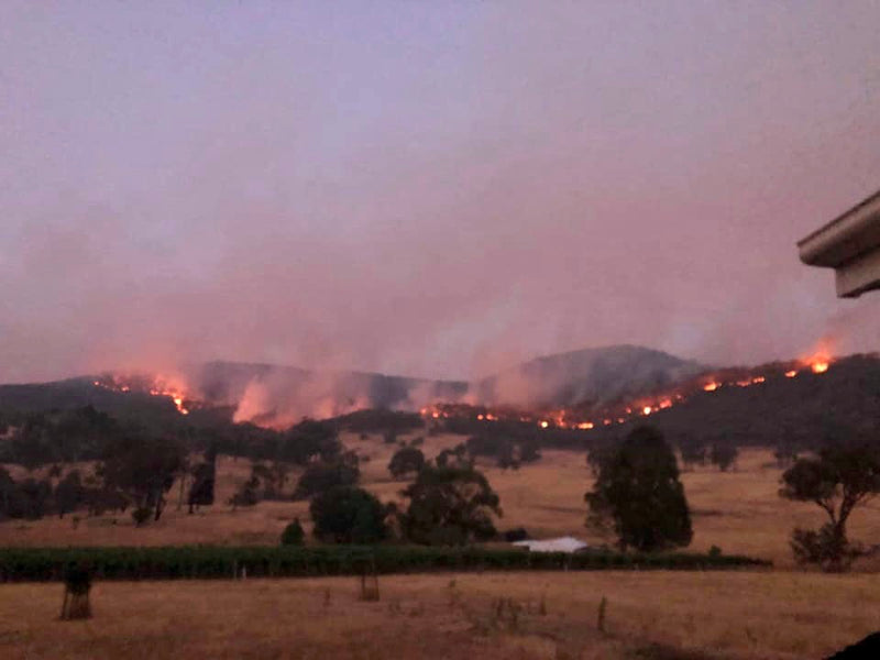 Bushfires threatening our vineyards - 9 January 2020